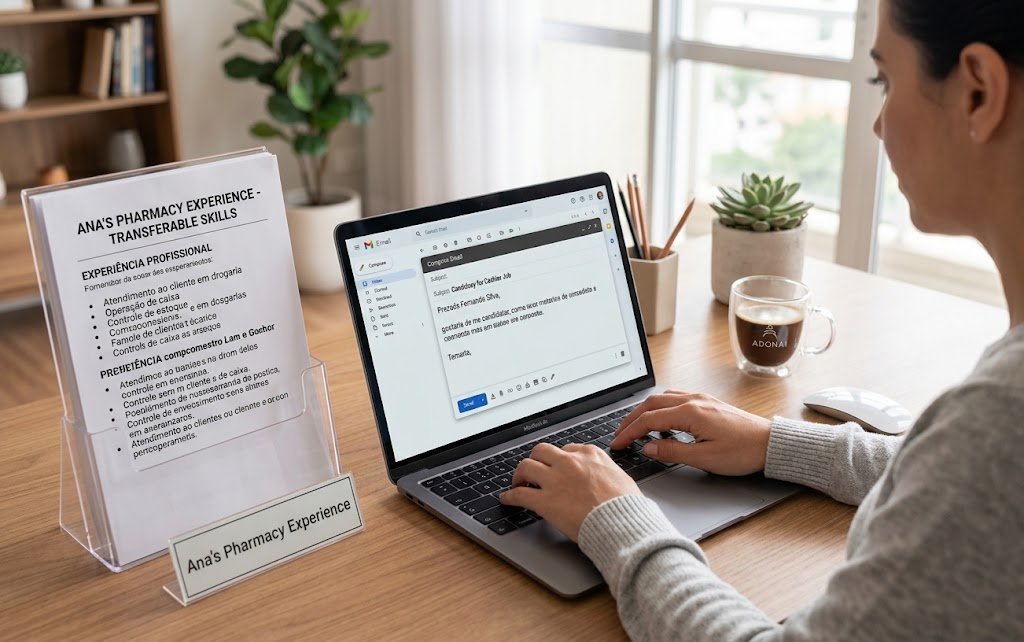 Cashier Job – sending resume application by email
