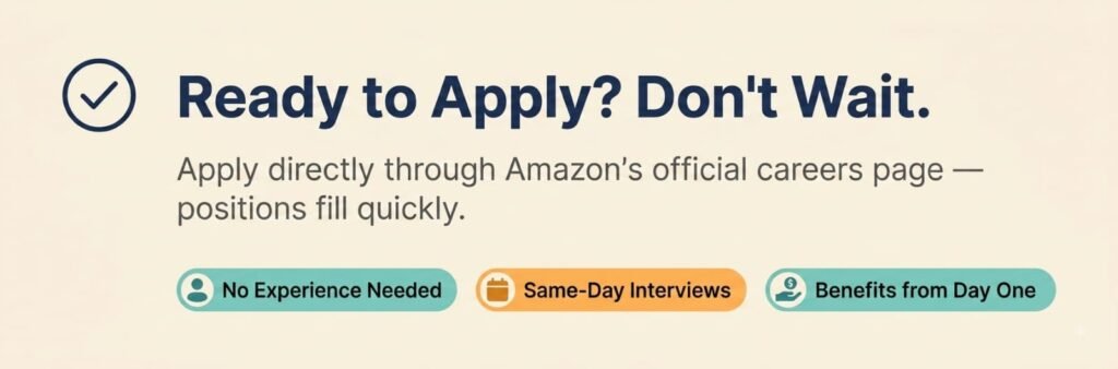 Amazon hiring online application steps