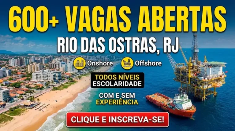 Mais de 600 Vagas de Emprego Abertas em Rio das Ostras, RJ – Oportunidades para Todos os Níveis de Escolaridade