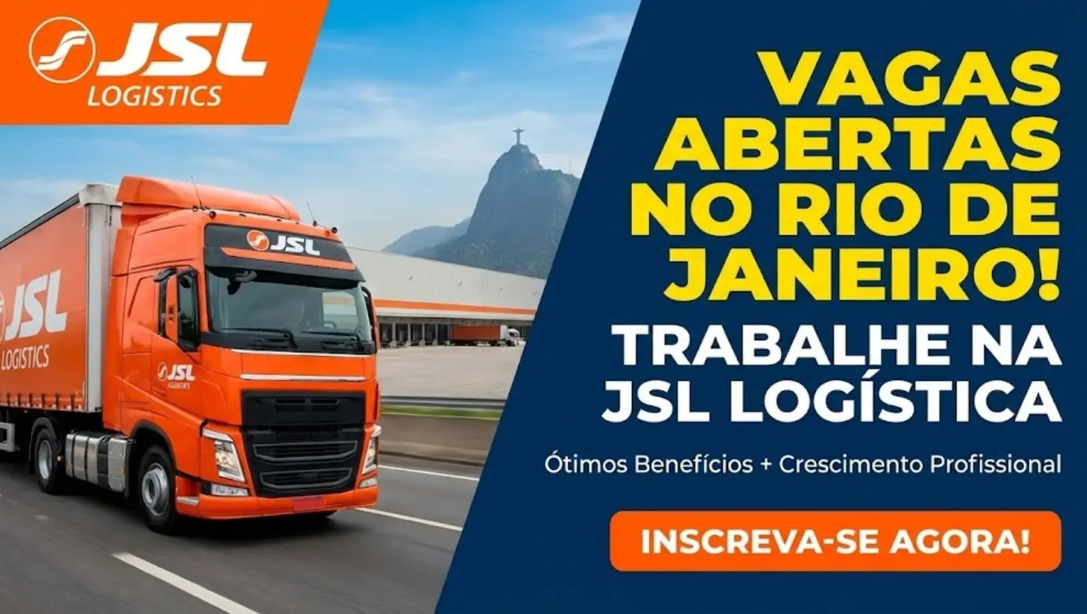 Vagas na JSL Logística Rio de Janeiro Ótimas oportunidades de carreira em uma empresa líder em logística no Brasil.
