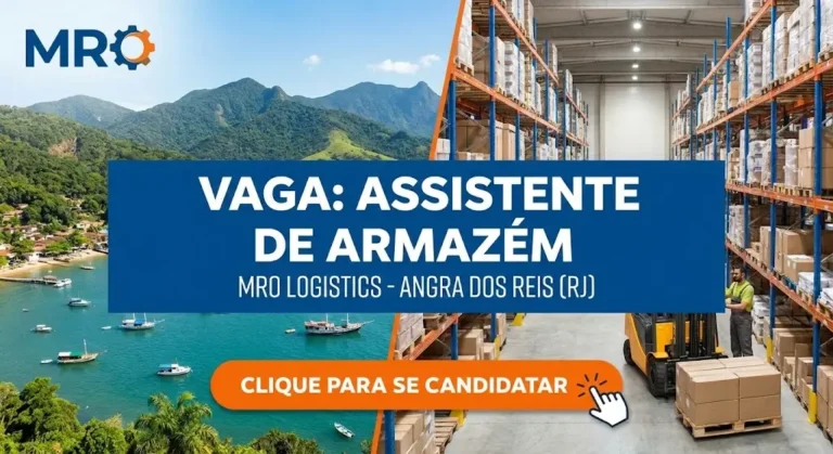 Assistente de Armazém – MRO Logistics em Angra dos Reis Formato de Trabalho e Funções do Cargo