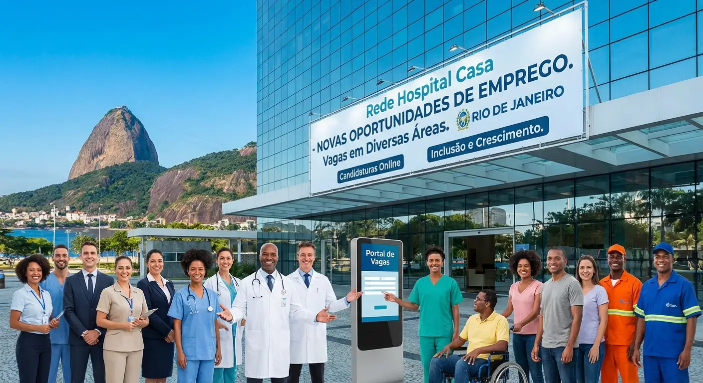 Rede Hospital Casa abre novas oportunidades de emprego no Rio de Janeiro