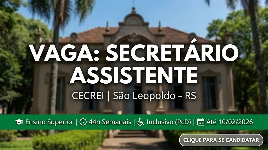 Secretário Assistente no Cristo Rei Spirituality Center – CECREI, São LeopoldoRS