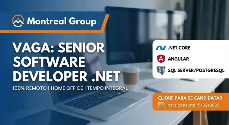 Vaga de Senior Software Developer .NET em Regime de Trabalho Remoto