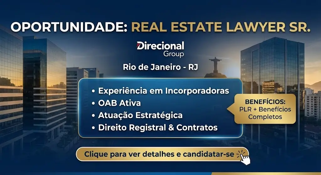 Oportunidade para Real Estate Lawyer Sr. no Direcional Group – Construa Carreiras e Transforme Vidas