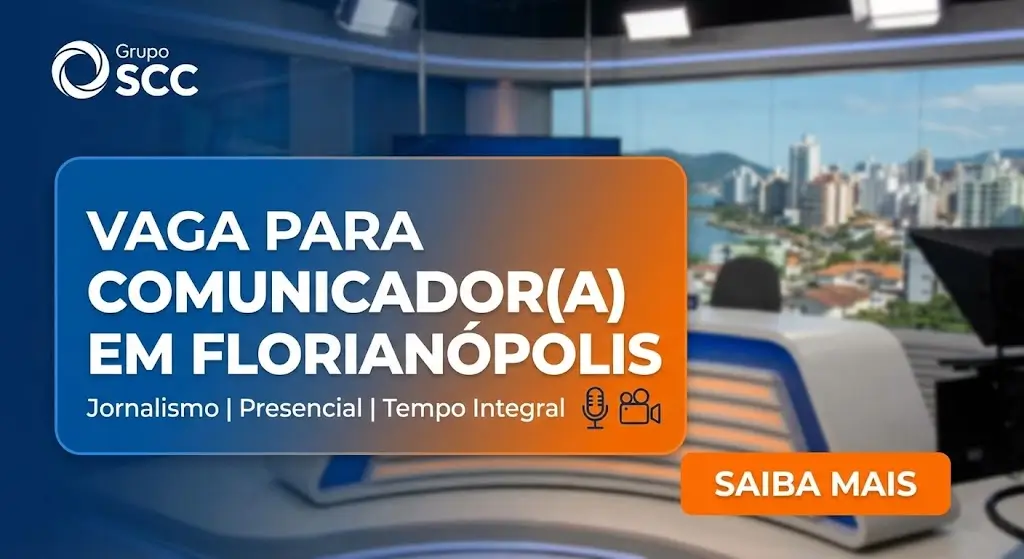 Vaga para Comunicador em Florianópolis oportunidade presencial em jornalismo