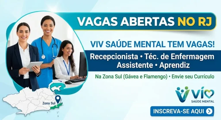 ViV Saúde Mental abre vagas no Rio de Janeiro — e vale a pena ficar de olho