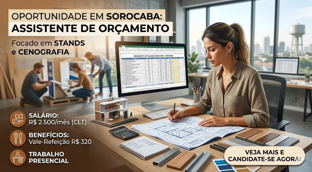 Assistente de Orçamento em Sorocaba Conheça a Vaga, Benefícios e Responsabilidades