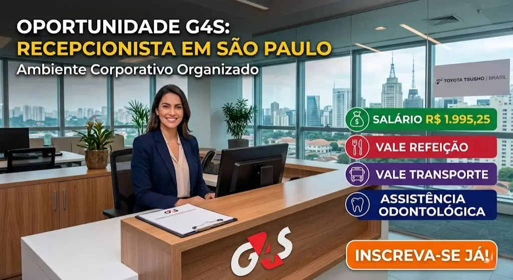 Recepcionista em São Paulo Como Garantir Esta Oportunidade na G4S