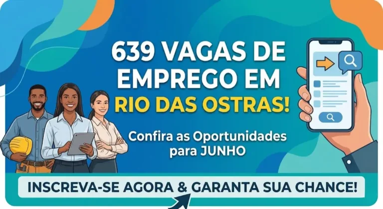 639 Vagas na Prefeitura de Rio das Ostras (Onshore e Offshore) - Rio de Janeiro