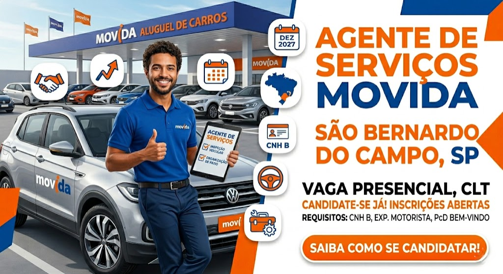 Agente de Serviços na Movida o que você precisa saber antes de se candidatar