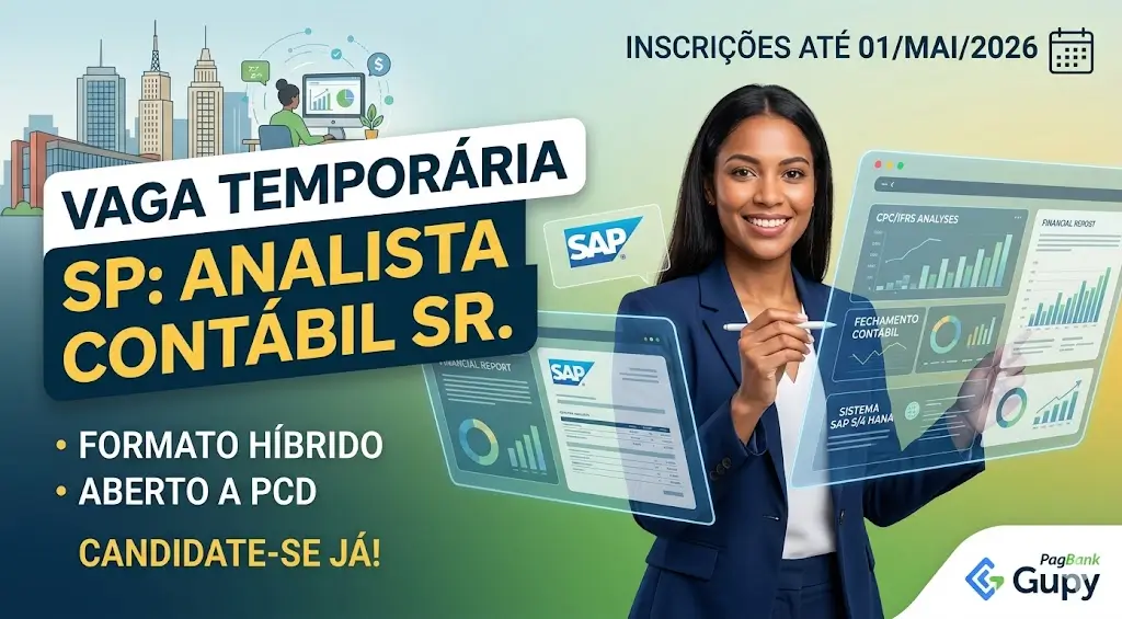 Analista Contábil Sr. veja como funciona a vaga temporária em São Paulo e como se candidatar