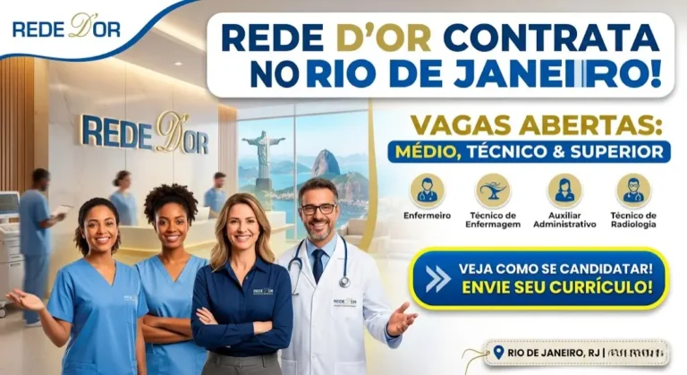 Rede D'Or abre vagas de emprego no Rio de Janeiro veja como se candidatar