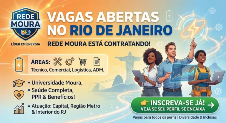 Rede Moura tem vagas abertas no Rio de Janeiro veja se o seu perfil se encaixa
