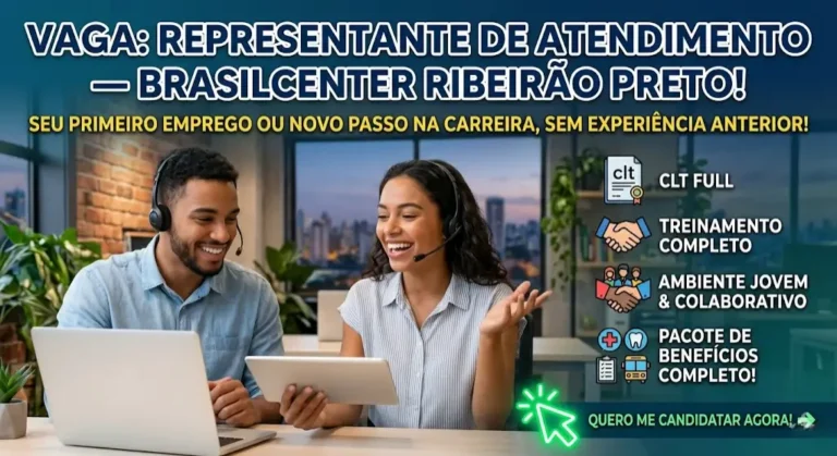 Representante de Atendimento — Brasilcenter Ribeirão PretoRepresentante de Atendimento — Brasilcenter Ribeirão Preto