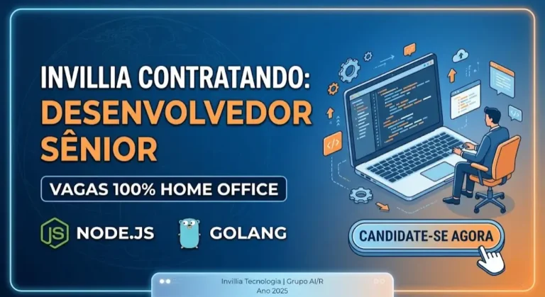 Invillia está contratando vagas home office para desenvolvedor sênior