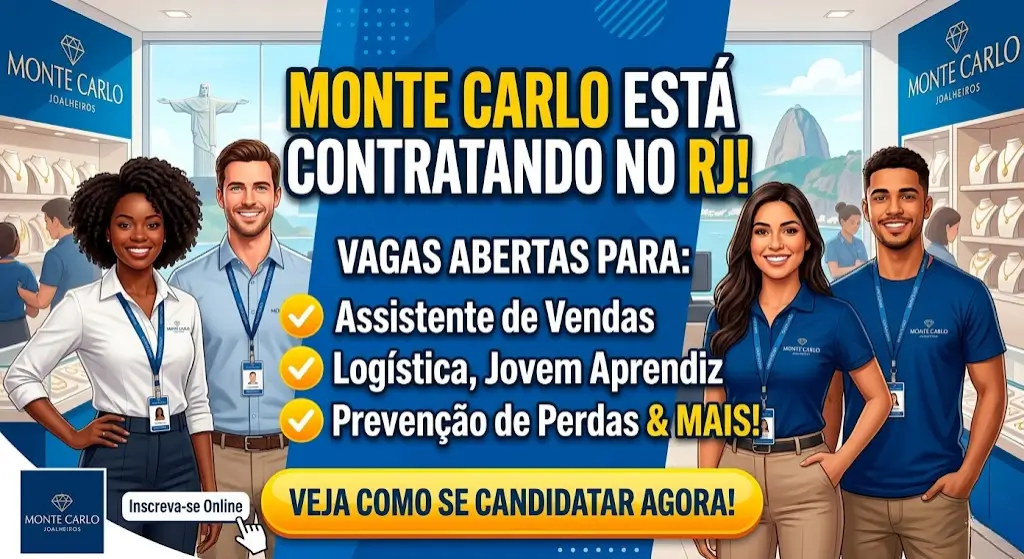 Monte Carlo Está Contratando no RJ Veja as Vagas Abertas e Como Se Candidatar Agora