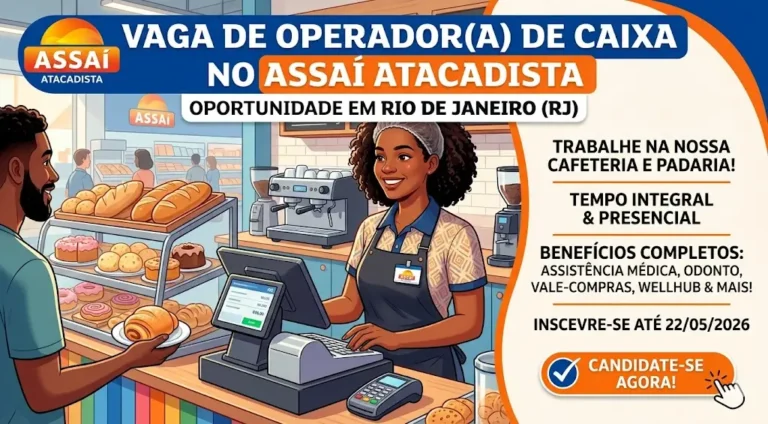 Vaga de Operador(a) de Caixa no Assaí Atacadista — Rio de Janeiro