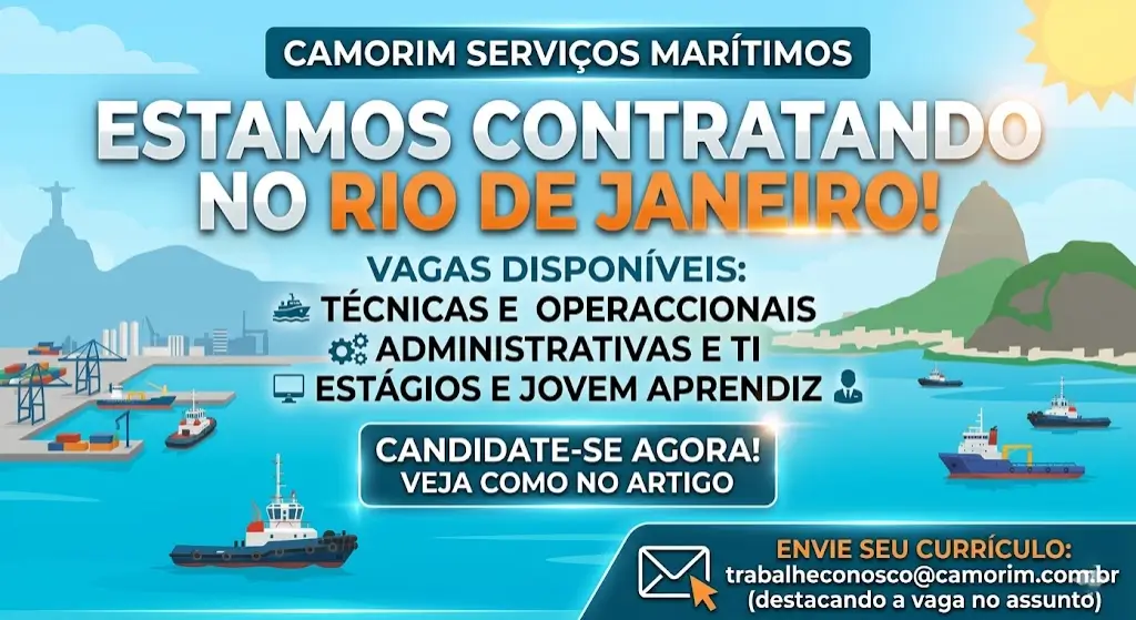 Camorim Serviços Marítimos Está Contratando no Rio de Janeiro — Veja as Vagas Disponíveis