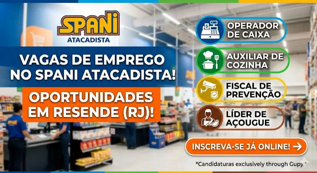 Spani Atacadista Anuncia Novas Vagas de Emprego em Resende (RJ) Veja Como se Candidatar