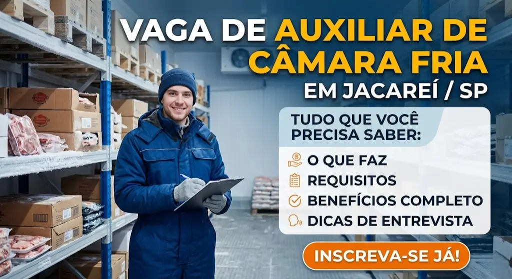 Vaga de Auxiliar de Câmara Fria em Jacareí Tudo Que Você Precisa Saber Antes de se Candidatar