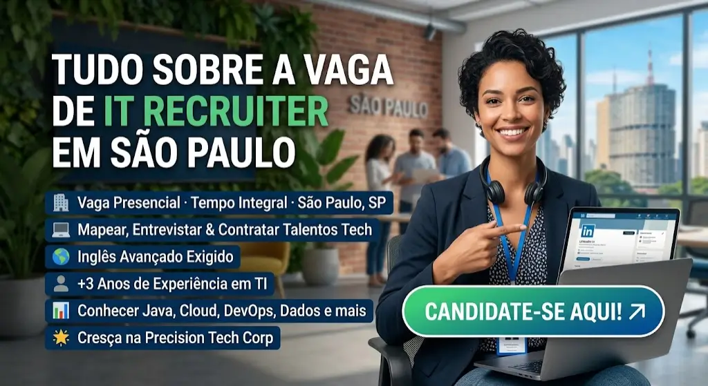 Vaga de IT Recruiter em São Paulo tudo que você precisa saber para se candidatar