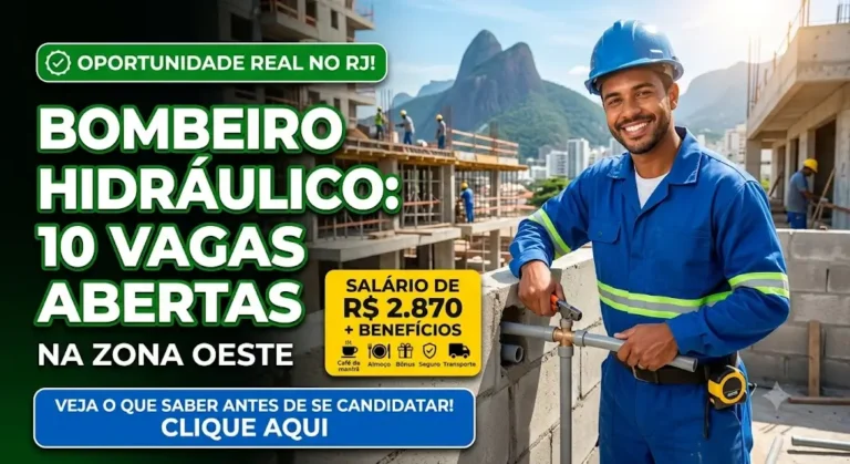 Bombeiro Hidráulico na Zona Oeste do Rio 10 Vagas Abertas e o Que Você Precisa Saber Antes de se Candidatar