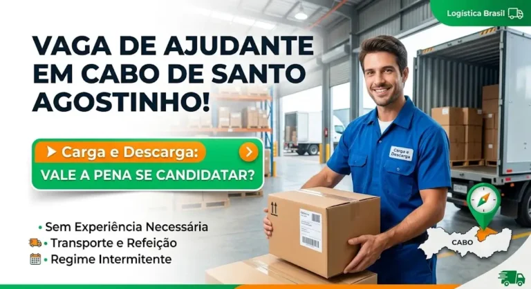 Vaga de Ajudante de Carga e Descarga em Cabo de Santo Agostinho vale a pena se candidatar
